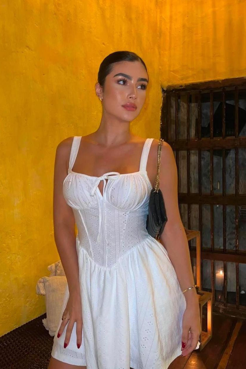 Vestido de verano Soleil blanco